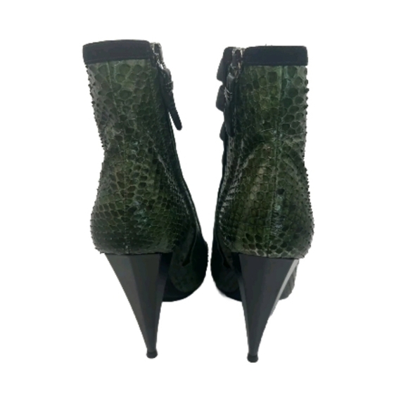 Gucci Python Snakeskin S/S 2014 Runway Booties SZ 36.5 - Picture 6 of 10